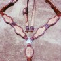 Gator Print Inlay Bridle and Breastcollar with Spots